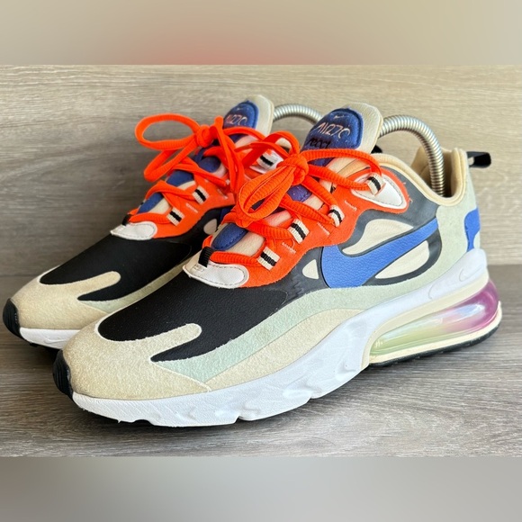 Nike Women’s AirMax 270 React 'Fossil' CI3899-200 Size 8 - Picture 1 of 7